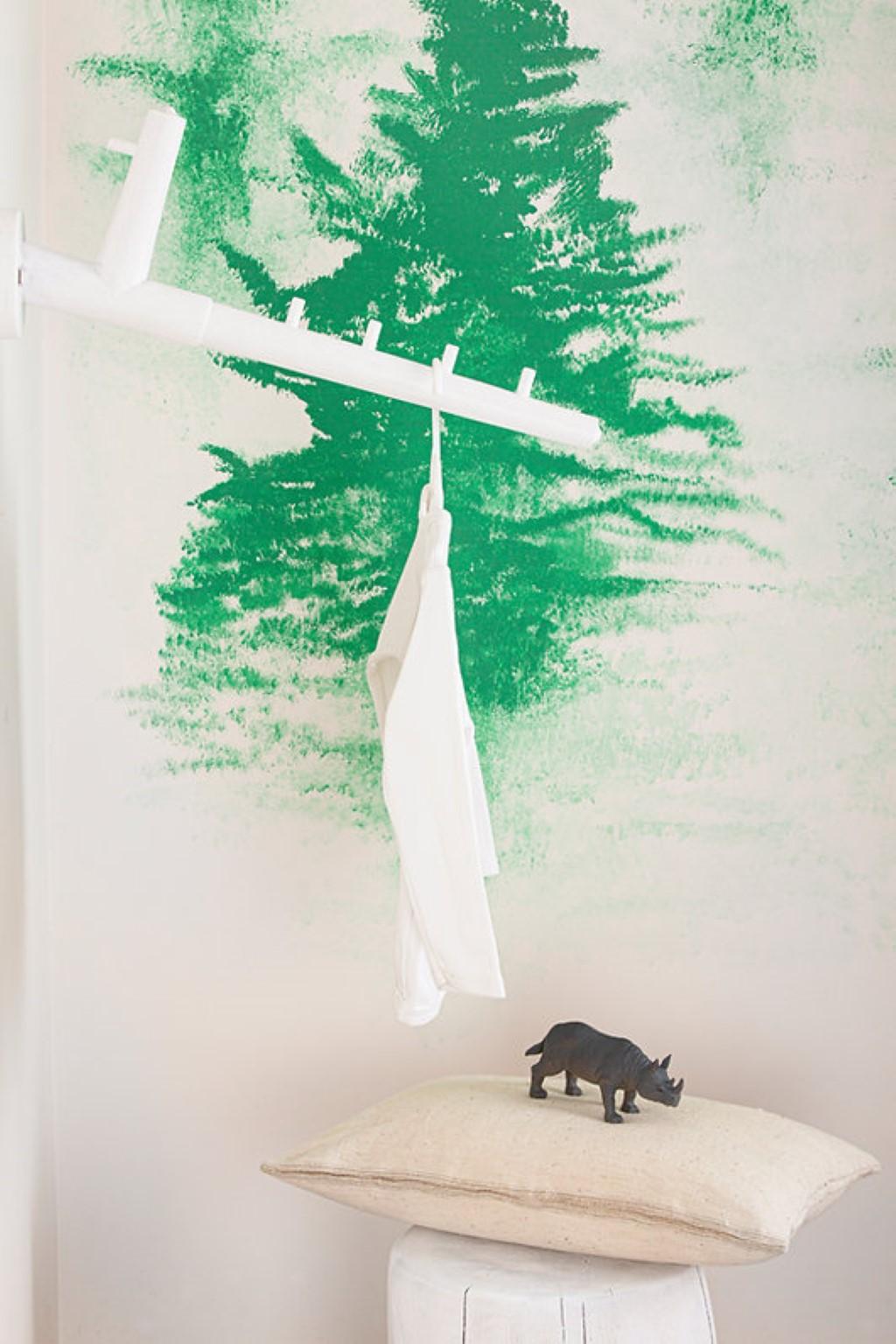 Modern White Aves Hanger by Rectangle Studio For Sale