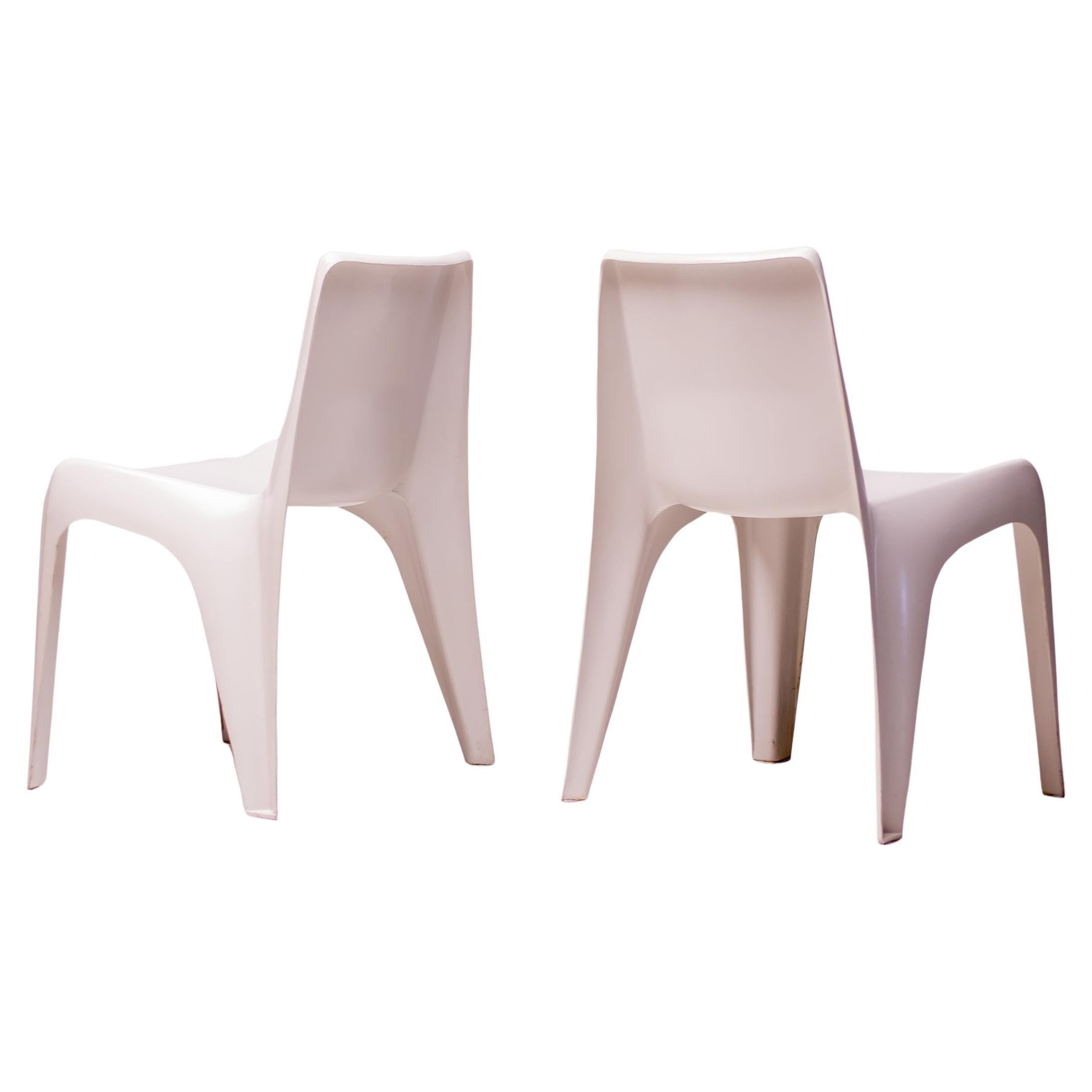 White BA 1171 Chair by Helmut Bätzner for Bofinger For Sale