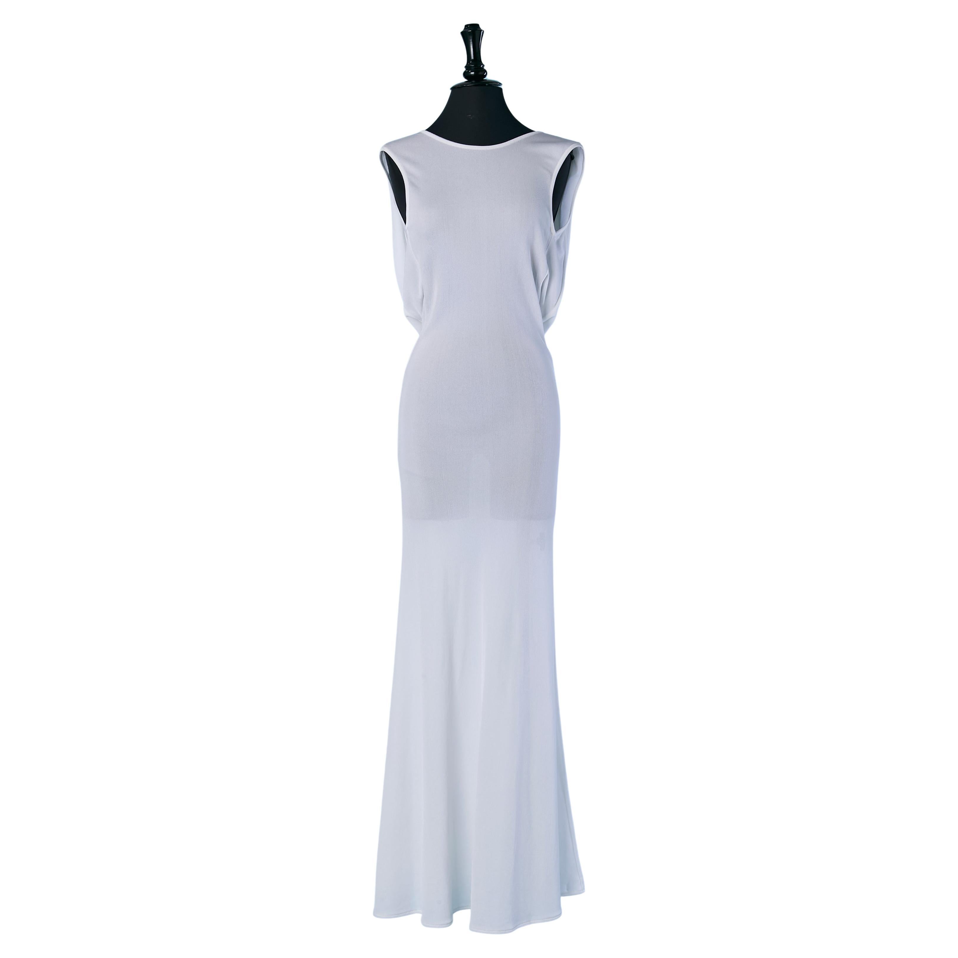 White backless jersey evening dress ALEXANDRE VAUTHIER
