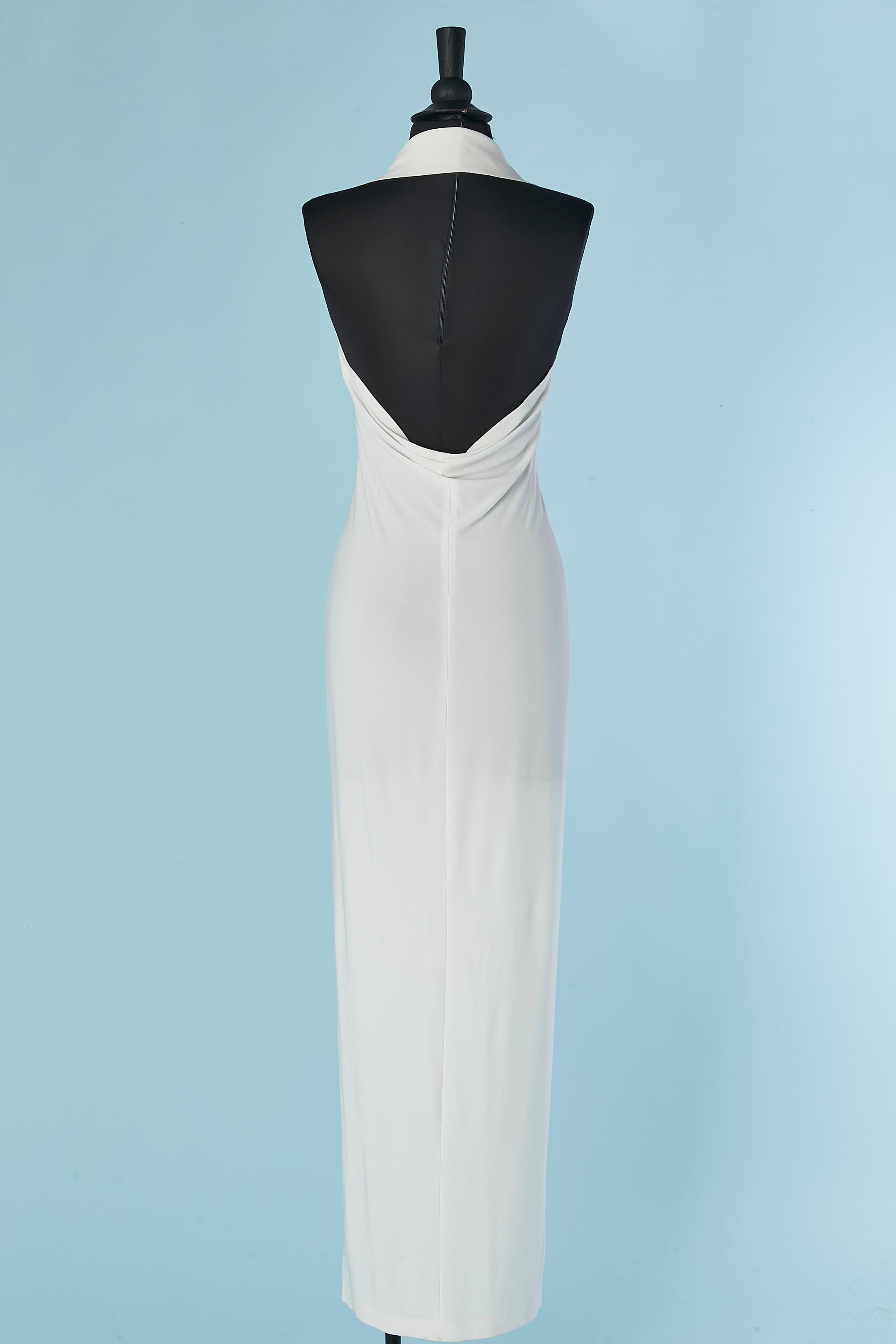 Weißes rückenfreies langes Kleid NORMA KAMALI im Zustand „Hervorragend“ im Angebot in Saint-Ouen-Sur-Seine, FR