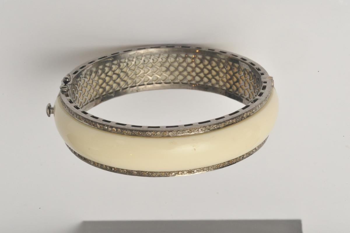 white bakelite bracelet