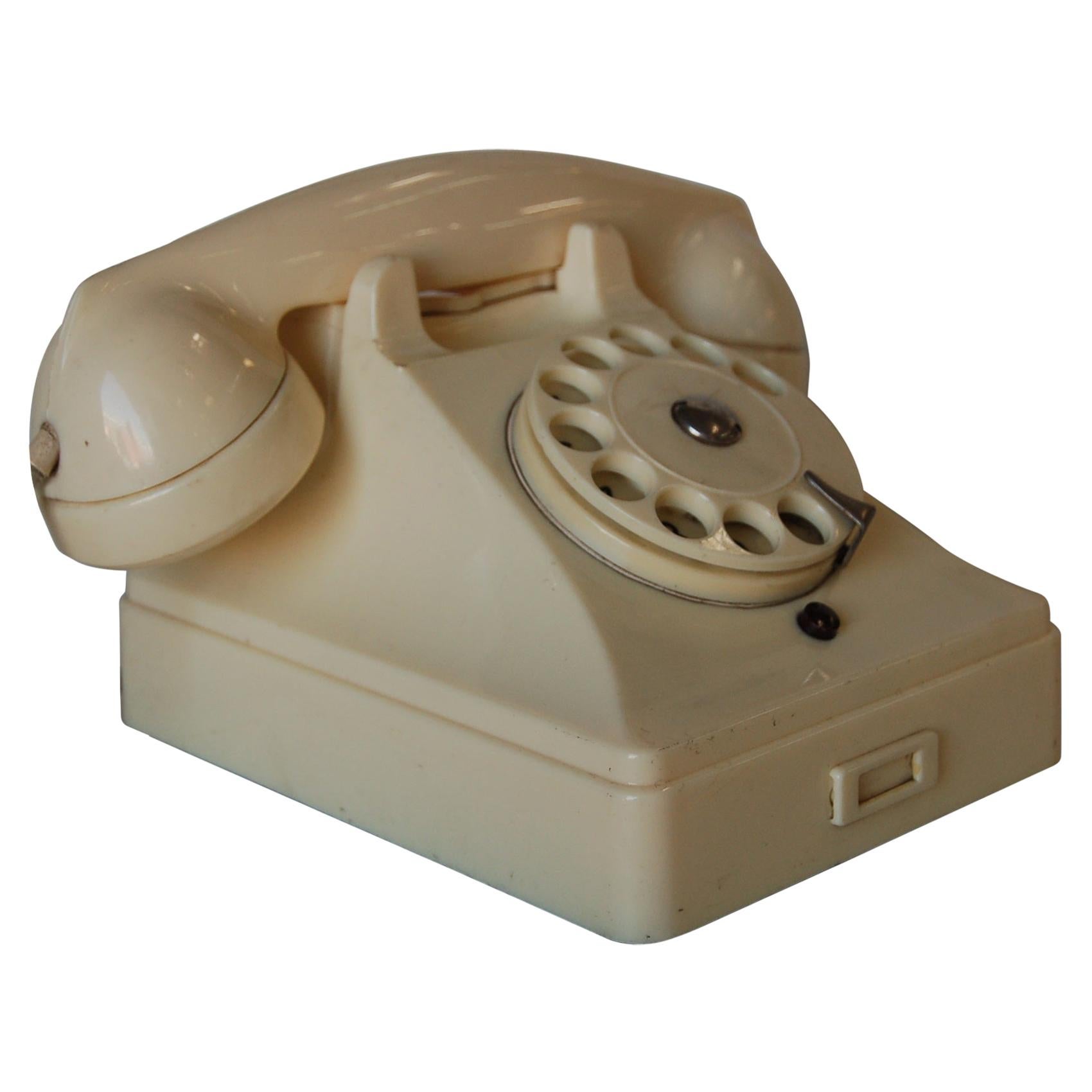 White Bakelite PTT Telephone by Ericsson