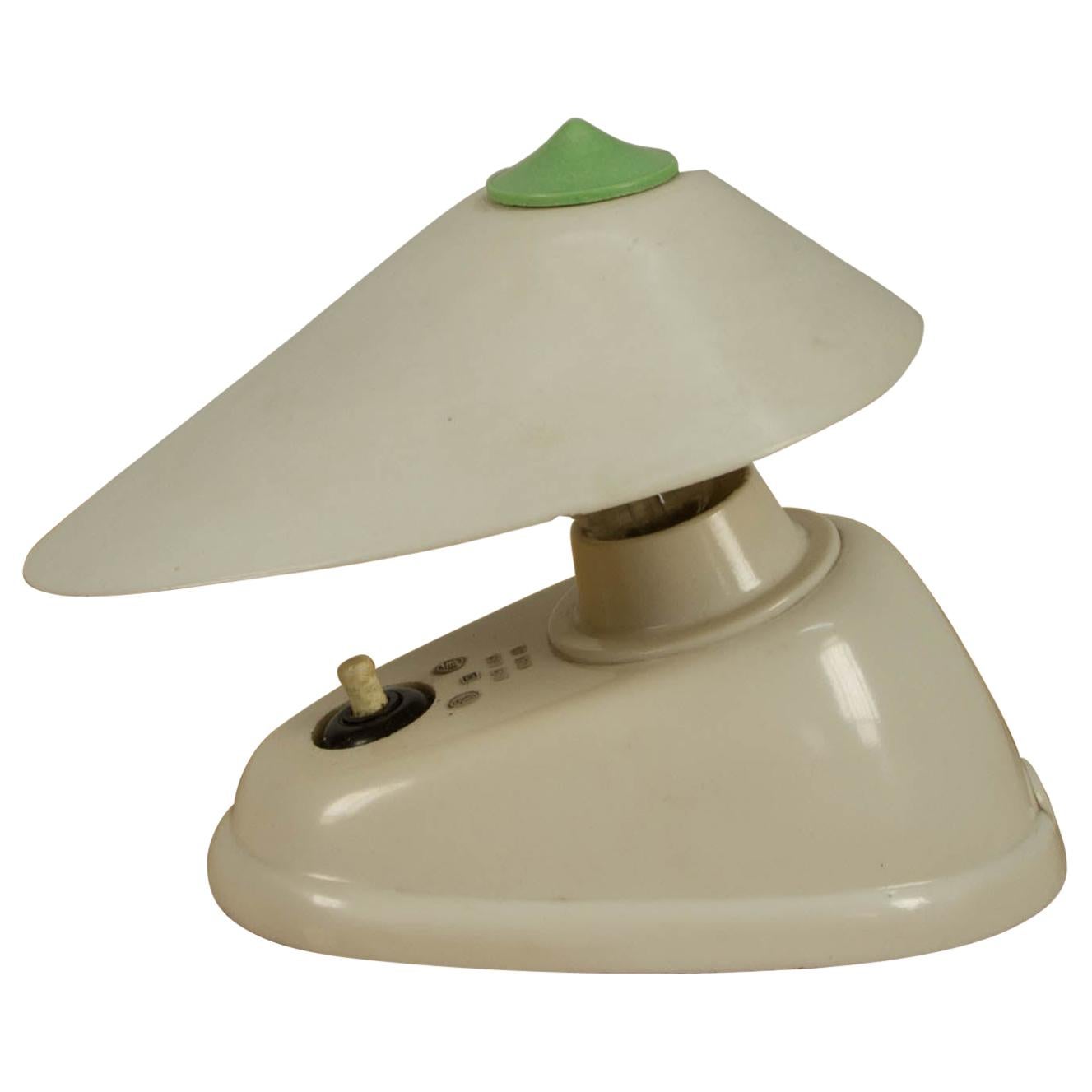 Lampe de table ou applique en bakélite blanche:: années 1960