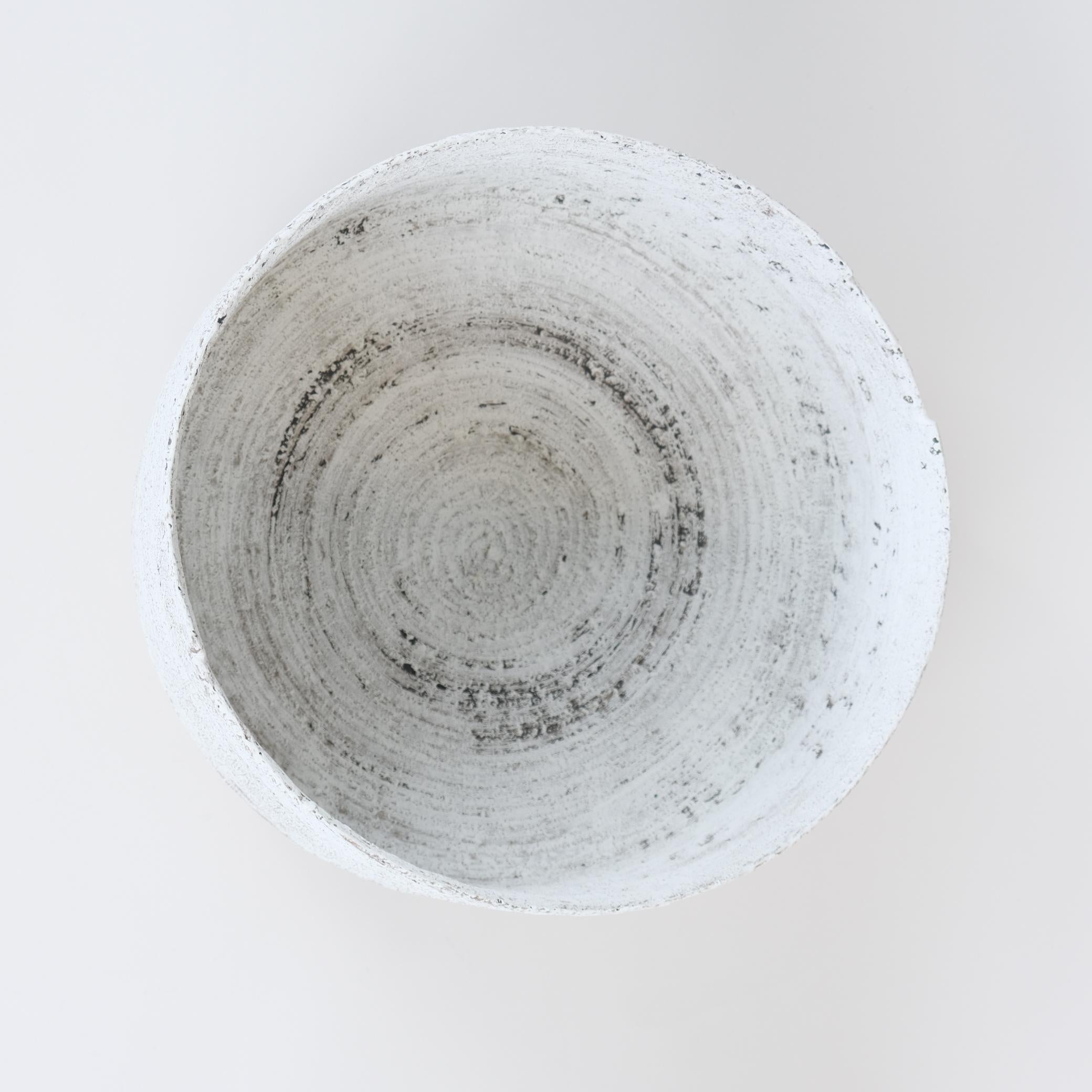 White Basket, The Winter Series, Ceramic Art Piece by Kati Tuominen-Niittylä For Sale 1