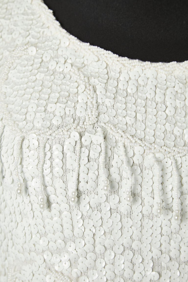 White beaded cocktail dress Nancy Johnson Knits for Bloomingdale's Now  Dresses For Sale at 1stDibs | bloomingdale dresses, nancy johnson dress,  nancy sale johnson
