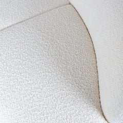 White bean sofa in bouclé, 1960
