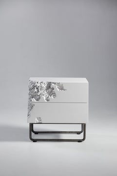 White Bedside Table Breakfree Collection, Perfect Item for Your Bedroom Space