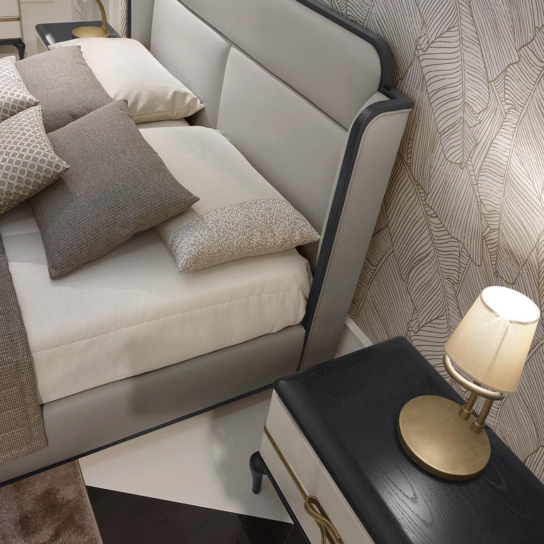 White Bedside Table For Sale at 1stDibs white and silver bedside tables