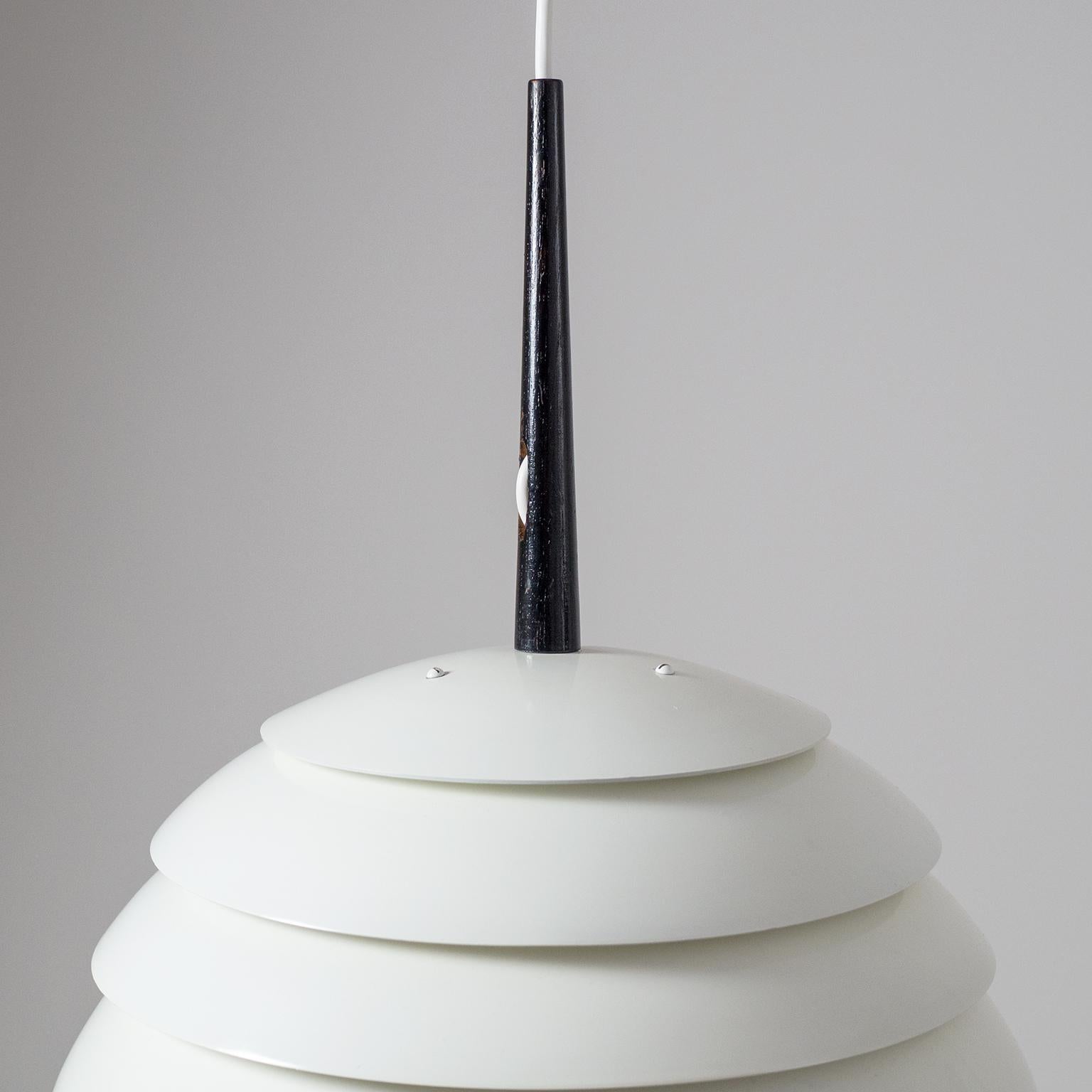 Swedish White Beehive Pendant by Hans-Agne Jakobsson, 1960s