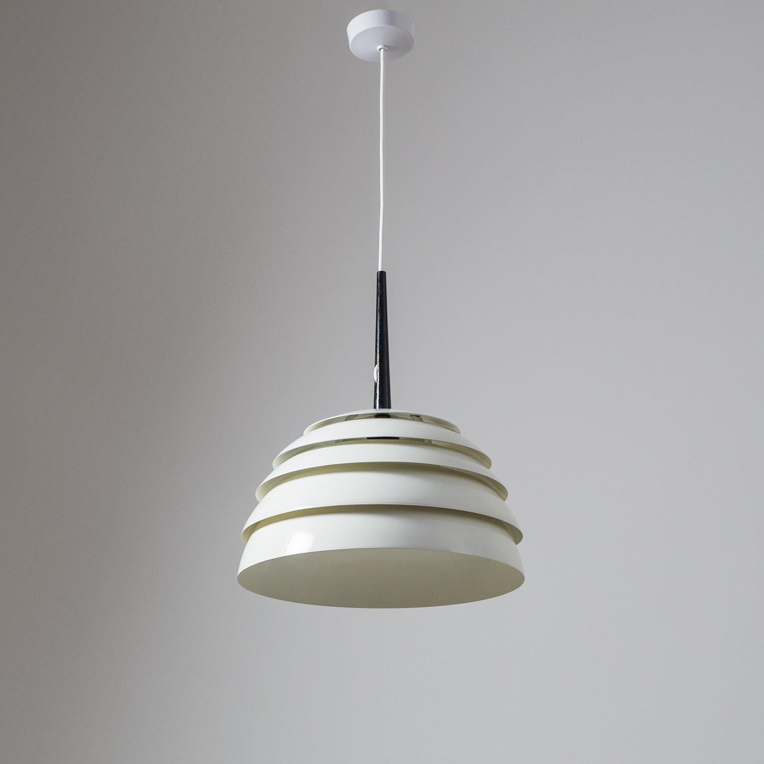 Metal White Beehive Pendant by Hans-Agne Jakobsson, 1960s
