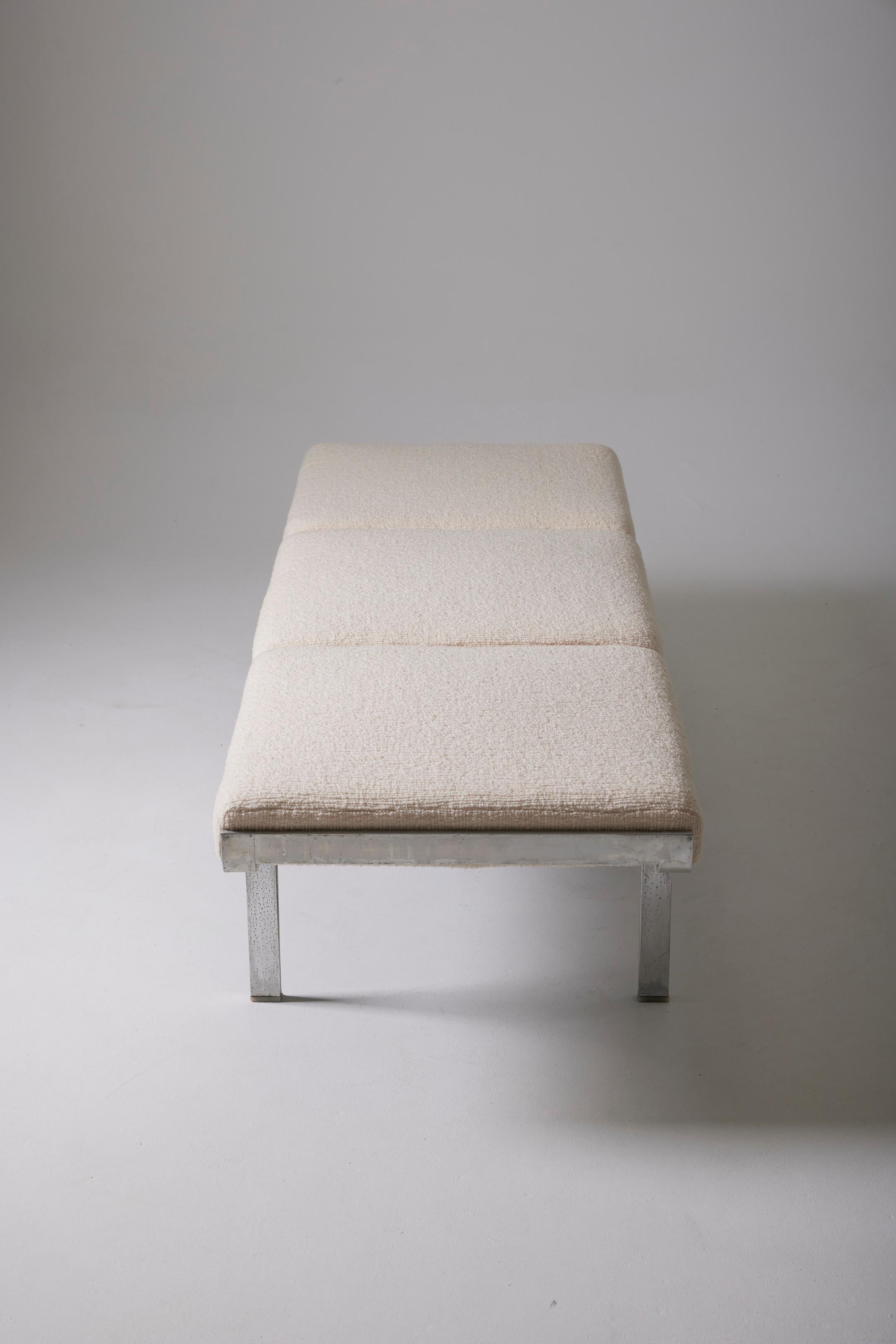 20th Century White bench by John Behringer For Sale