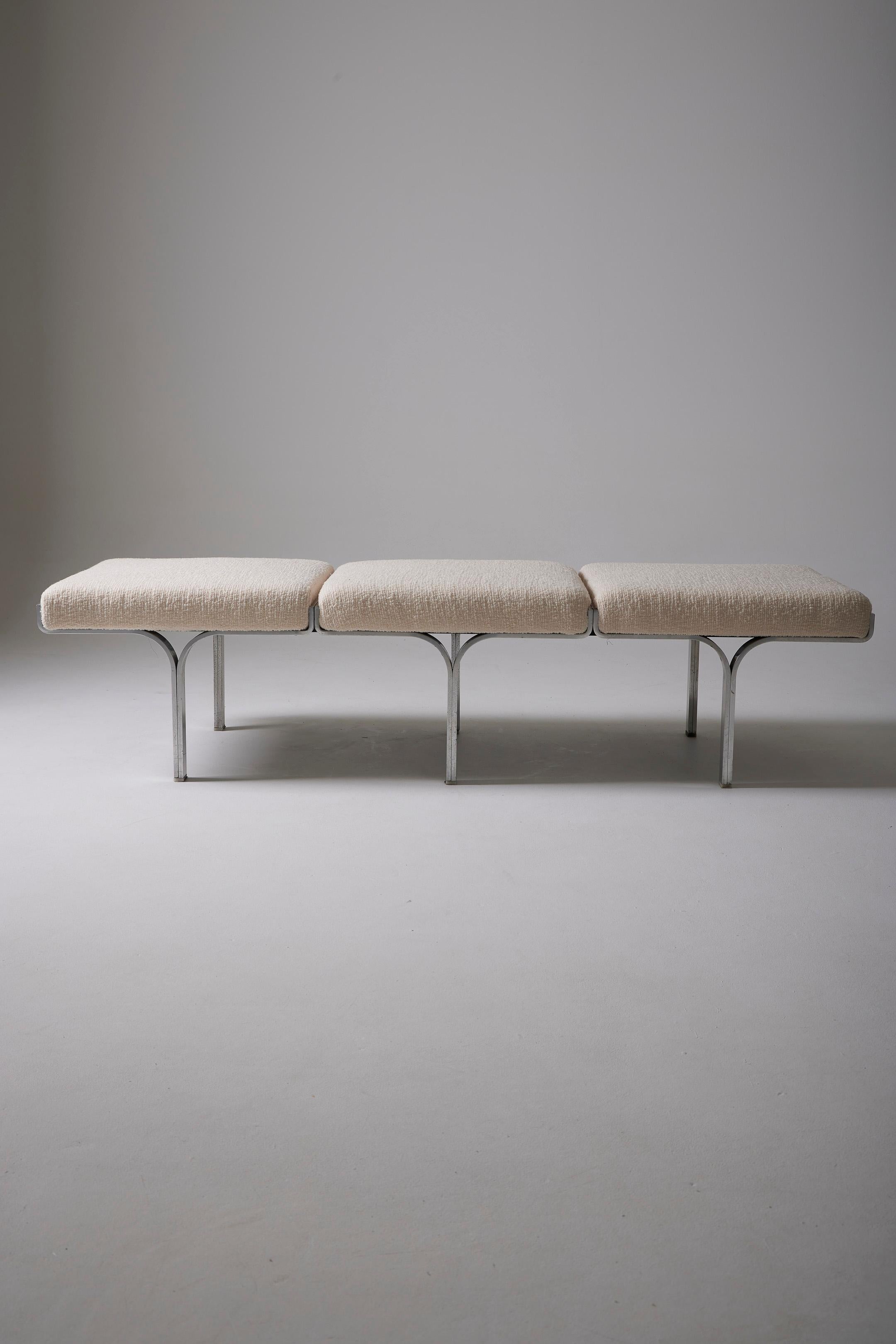 White bench by John Behringer For Sale 2