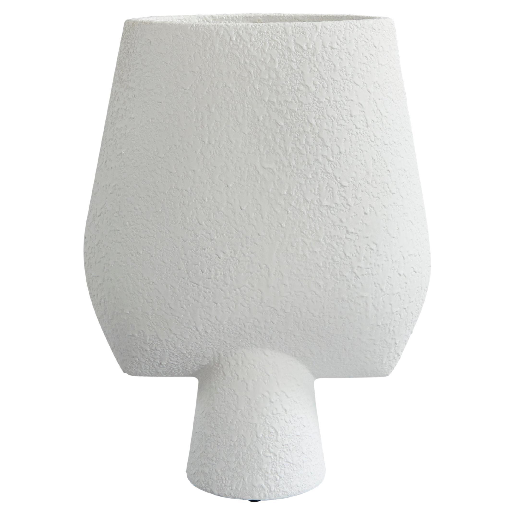 White Big Sphere Vase Square by 101 Copenhagen For Sale