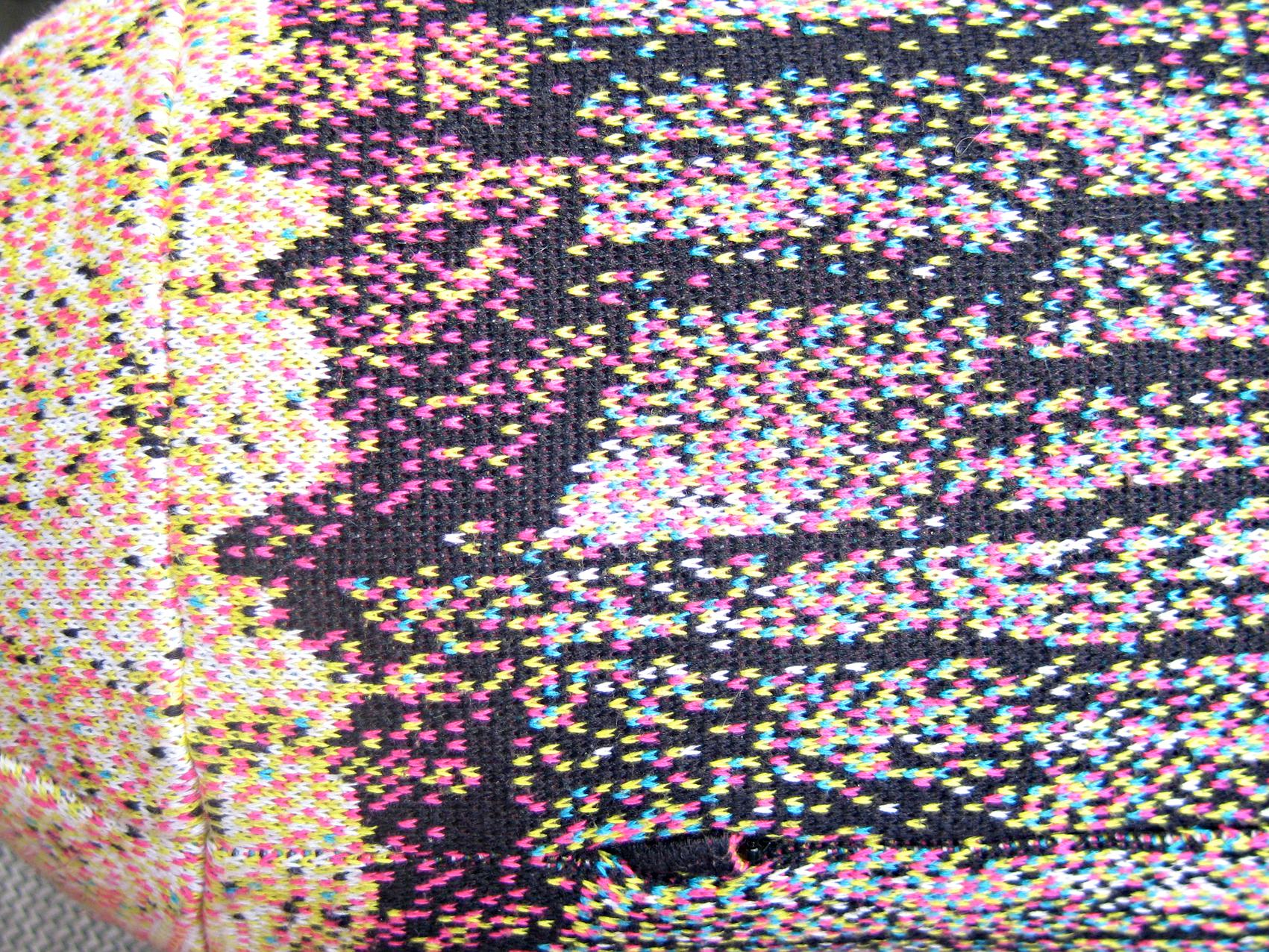 Lange Baumwollbaumstamm Nackenrolle gestrickt gepixelt Kissen lang - Textil - Kissen im Angebot 2
