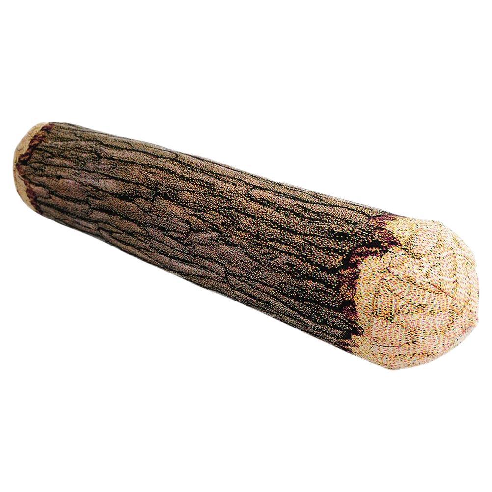 Long Cottonwood Tree log bolster knitted pixeled pillow long - Textile - Pillows For Sale