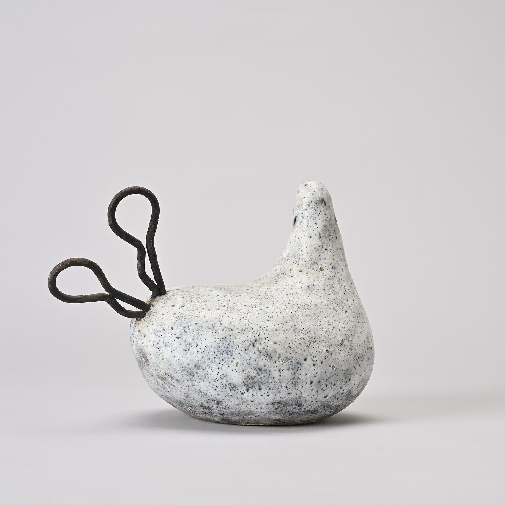 Metallo Whiting Bird di Gérald Olivier, Svizzera, 1970 circa in vendita