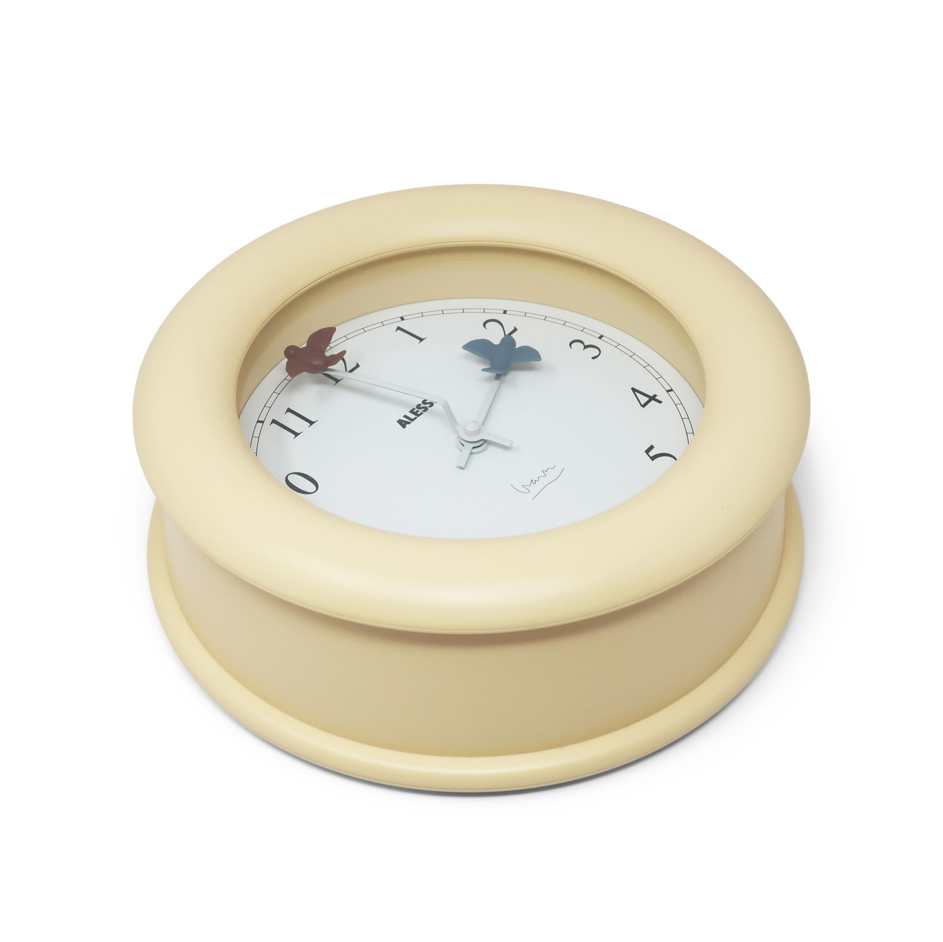 Post-Modern White Bird Wall Clock by Michael Graves for Alessi