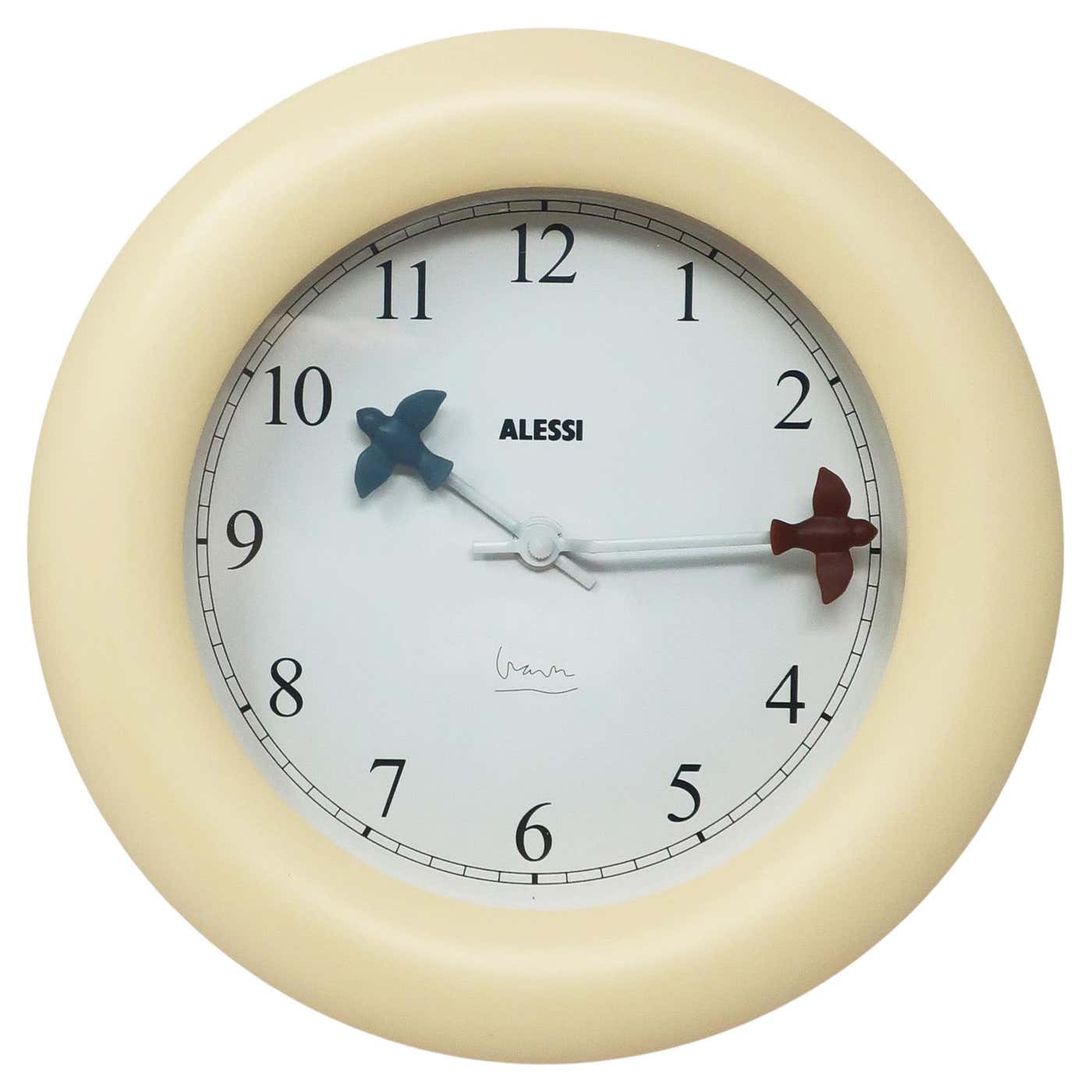 White Bird Wall Clock By Michael Graves For Alessi For Sale At 1stDibs white-bird-wall-clock-by-michael-graves-for-alessi-for-sale-at-1stdibs