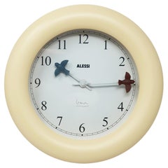 Vintage White Bird Wall Clock by Michael Graves for Alessi