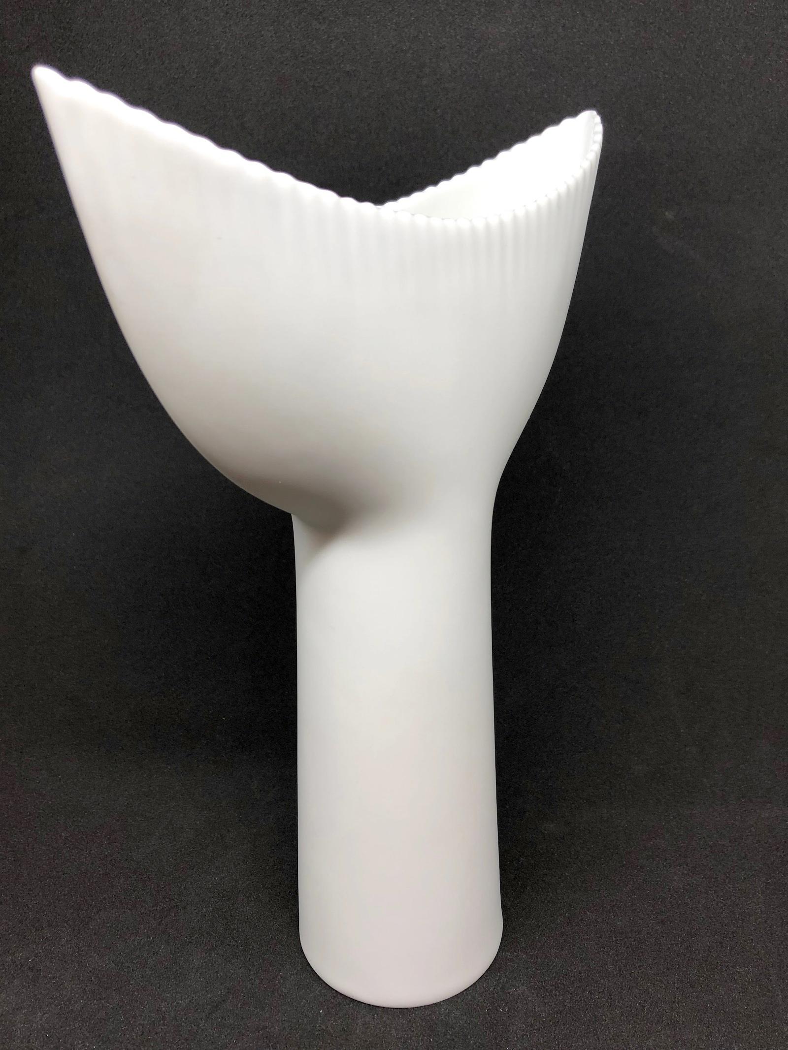 German White Bisque Vase by Tapio Wirkkala for Rosenthal Studio Line