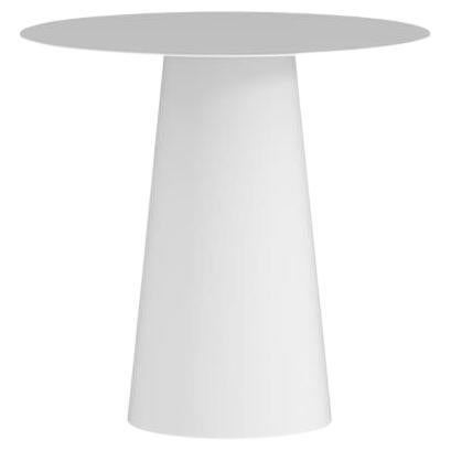 White Bistro Conic Dining Table For Sale