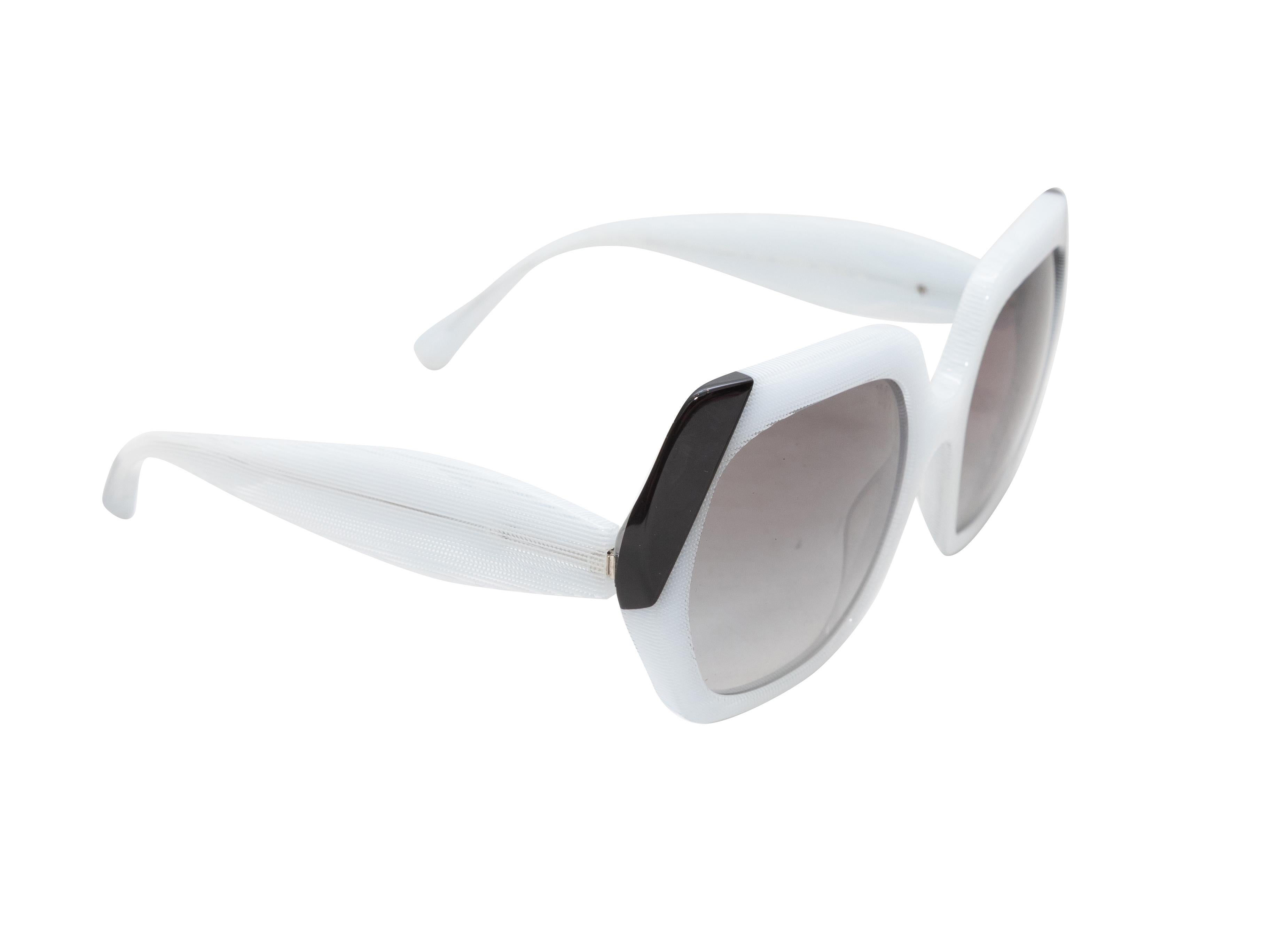 Gray White & Black Alain Mikli Oversized Sunglasses For Sale