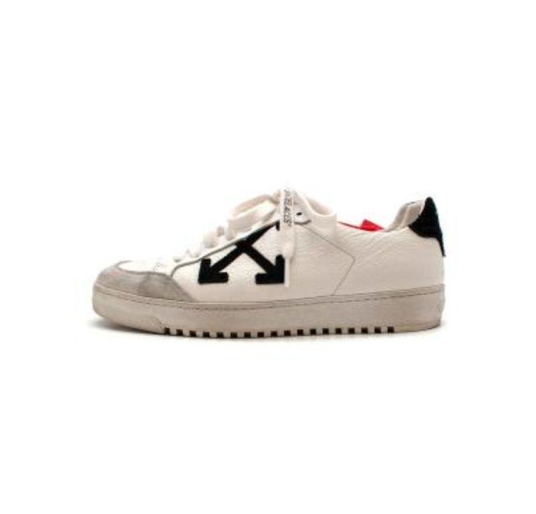 White and Black Arrow Sneakers For Sale at 1stDibs