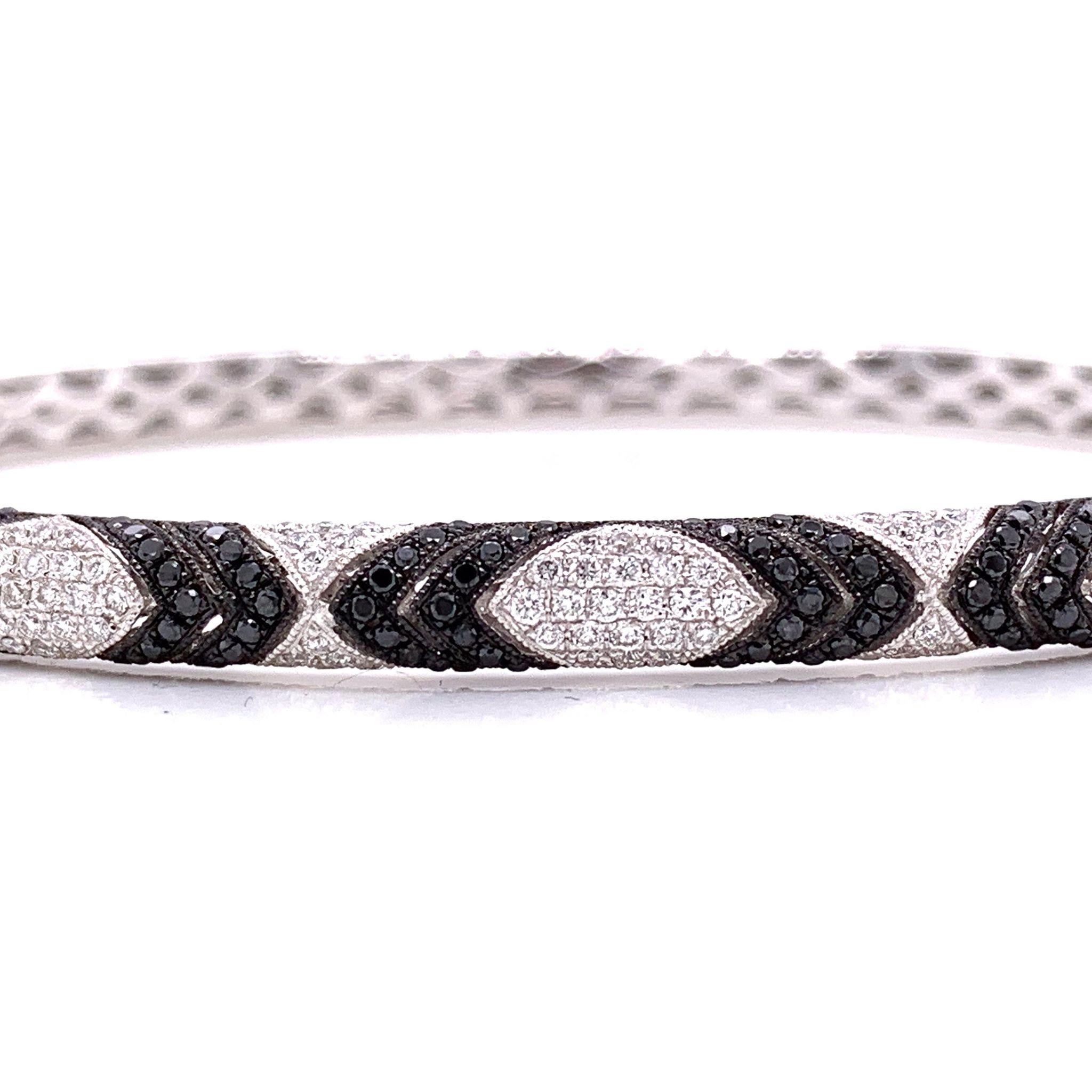 black white and gold bangel bracelet