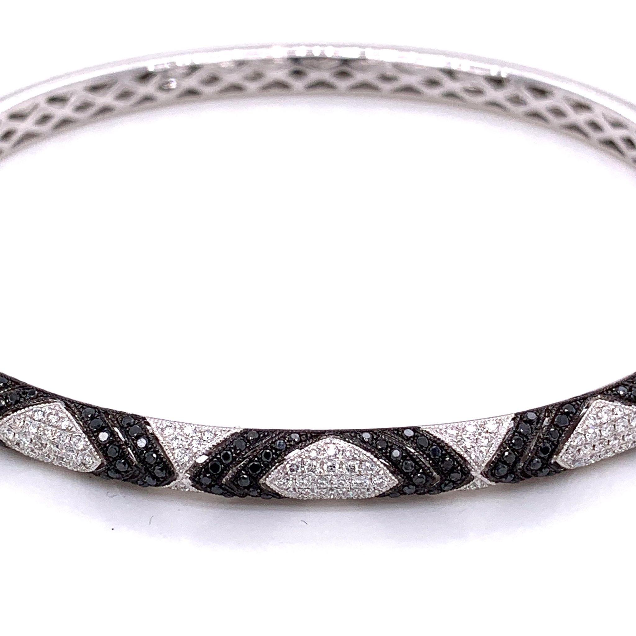 black diamond bangle