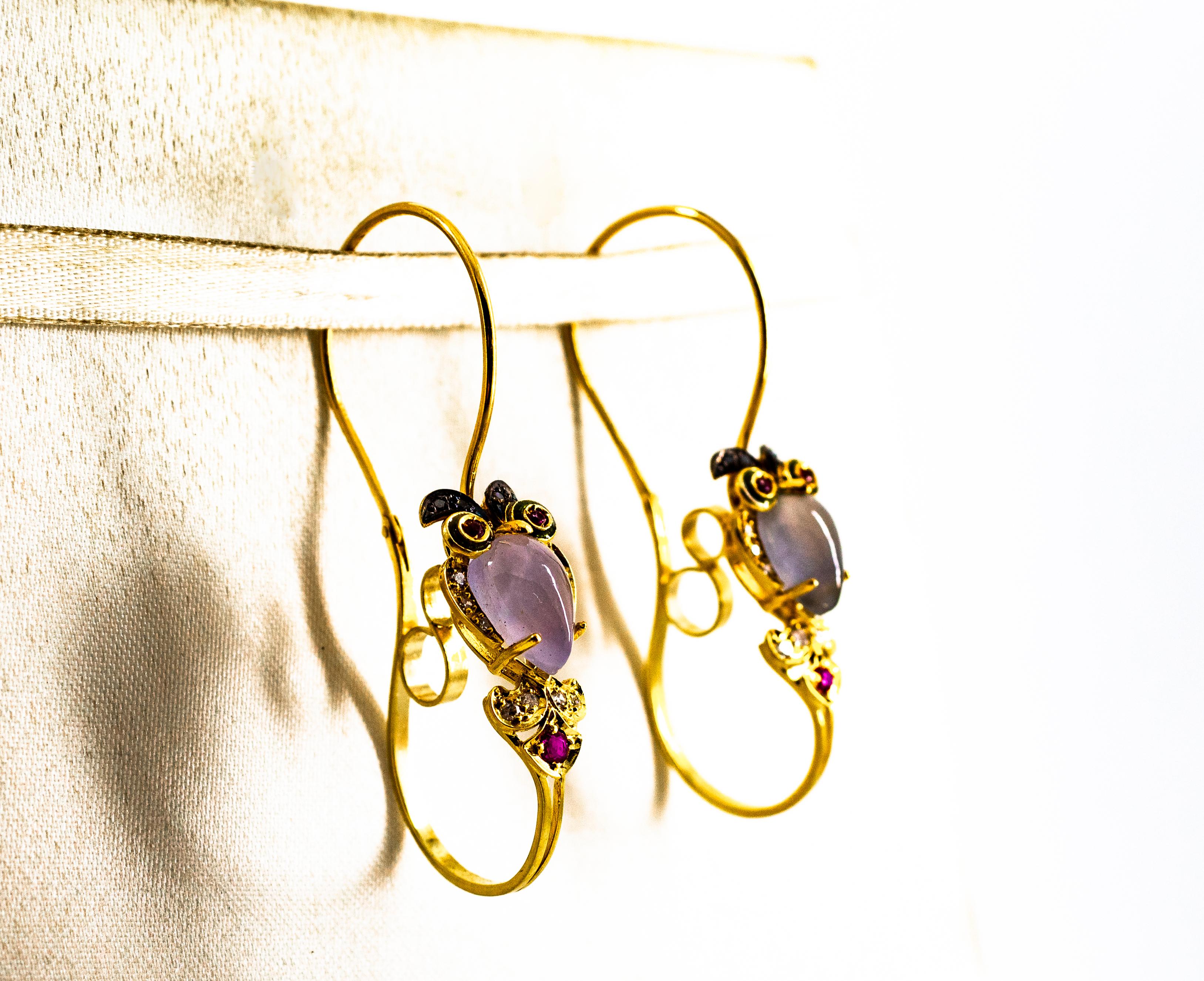Taille brillant Boucles d'oreilles 