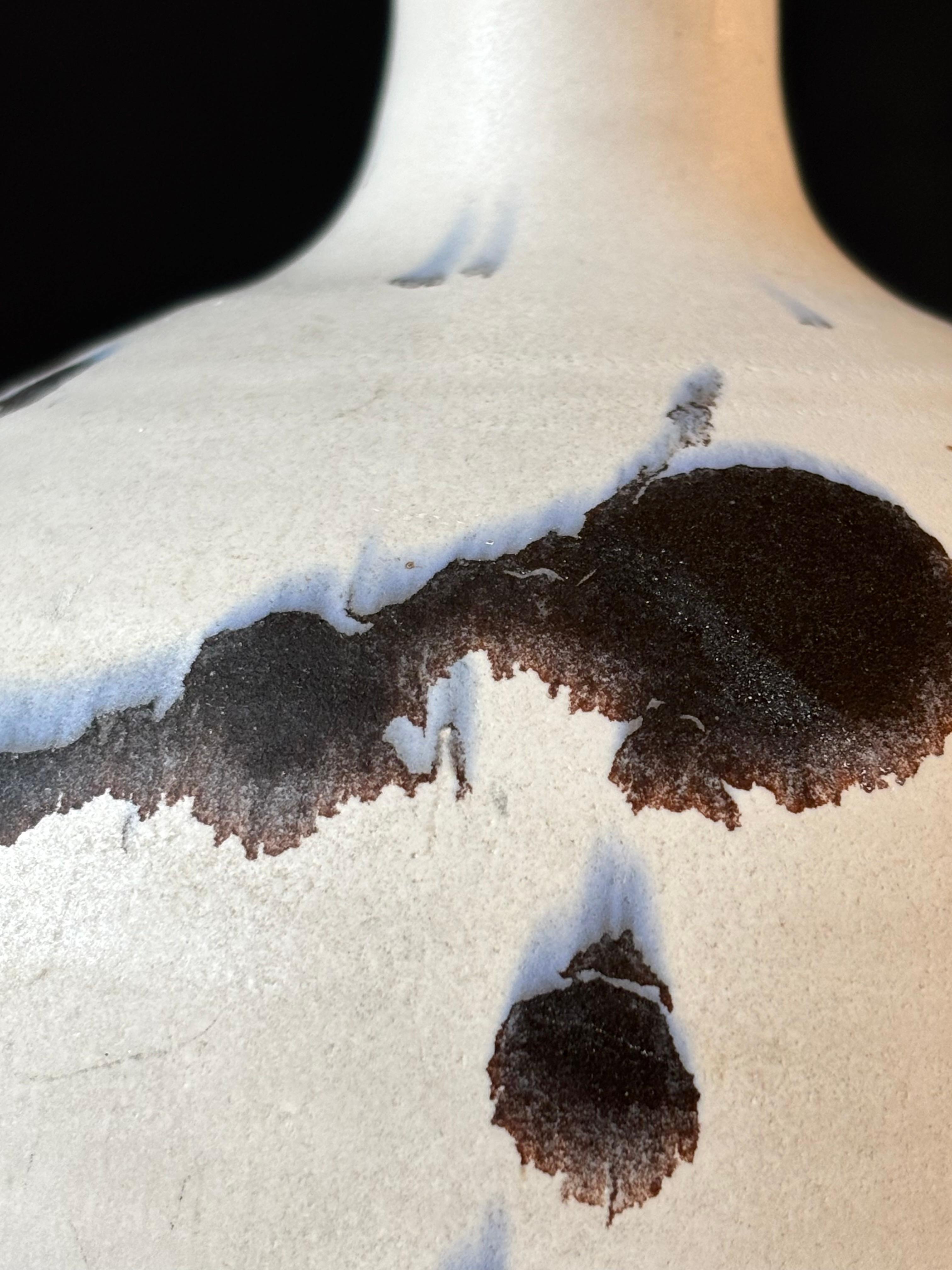 Lampe moderne danoise à éclats blancs et noirs de Karsten Nielsen, années 1980 en vente 2