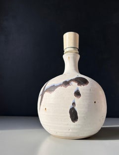 Lampe moderne danoise à éclats blancs et noirs de Karsten Nielsen, années 1980