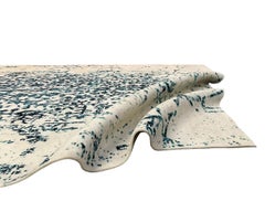 White & Blue Tree of Life Rug from the Modern Persian Collection by Gordian Rugs