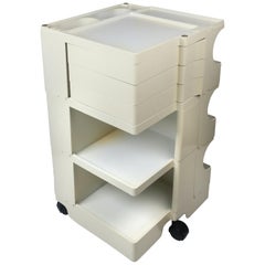 Vintage White Boby Cart by Joe Colombo for Bieffeplast