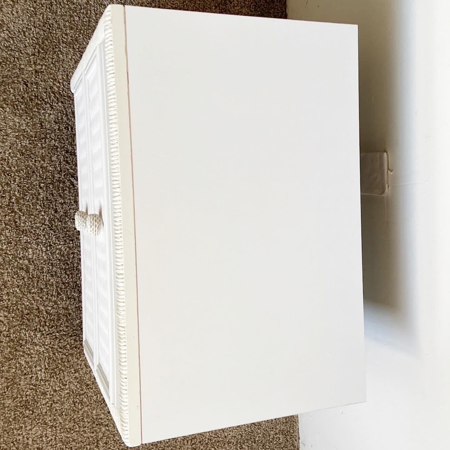 rattan bedside table