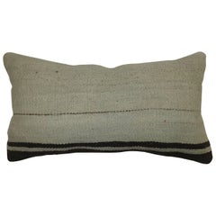 White Bolster Kilim Pillow