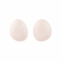 Ensemble boucles d'oreilles en os blanc et collier en os blanc