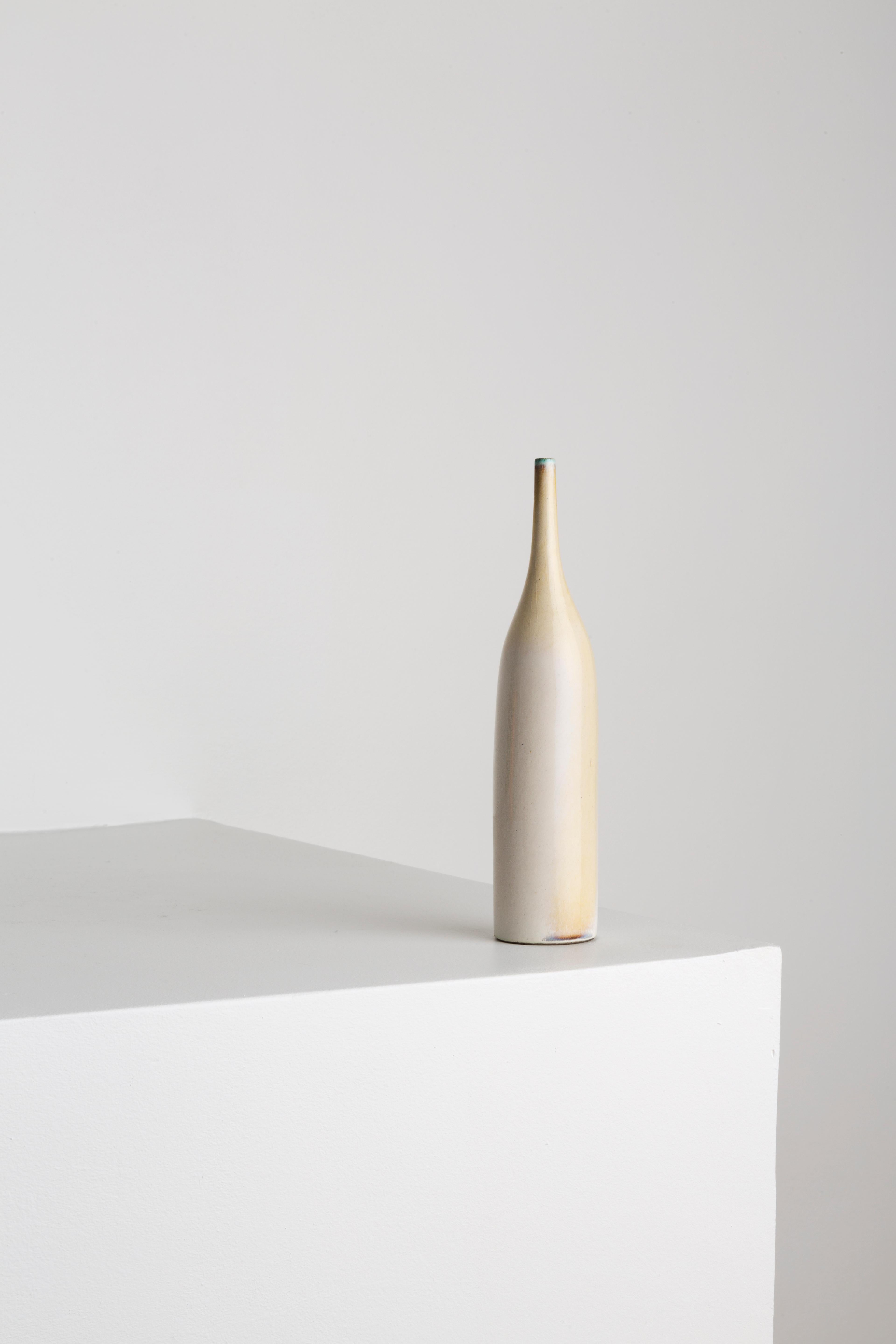 Mid-Century Modern White Bottle by Georges Jouve, circa 1955