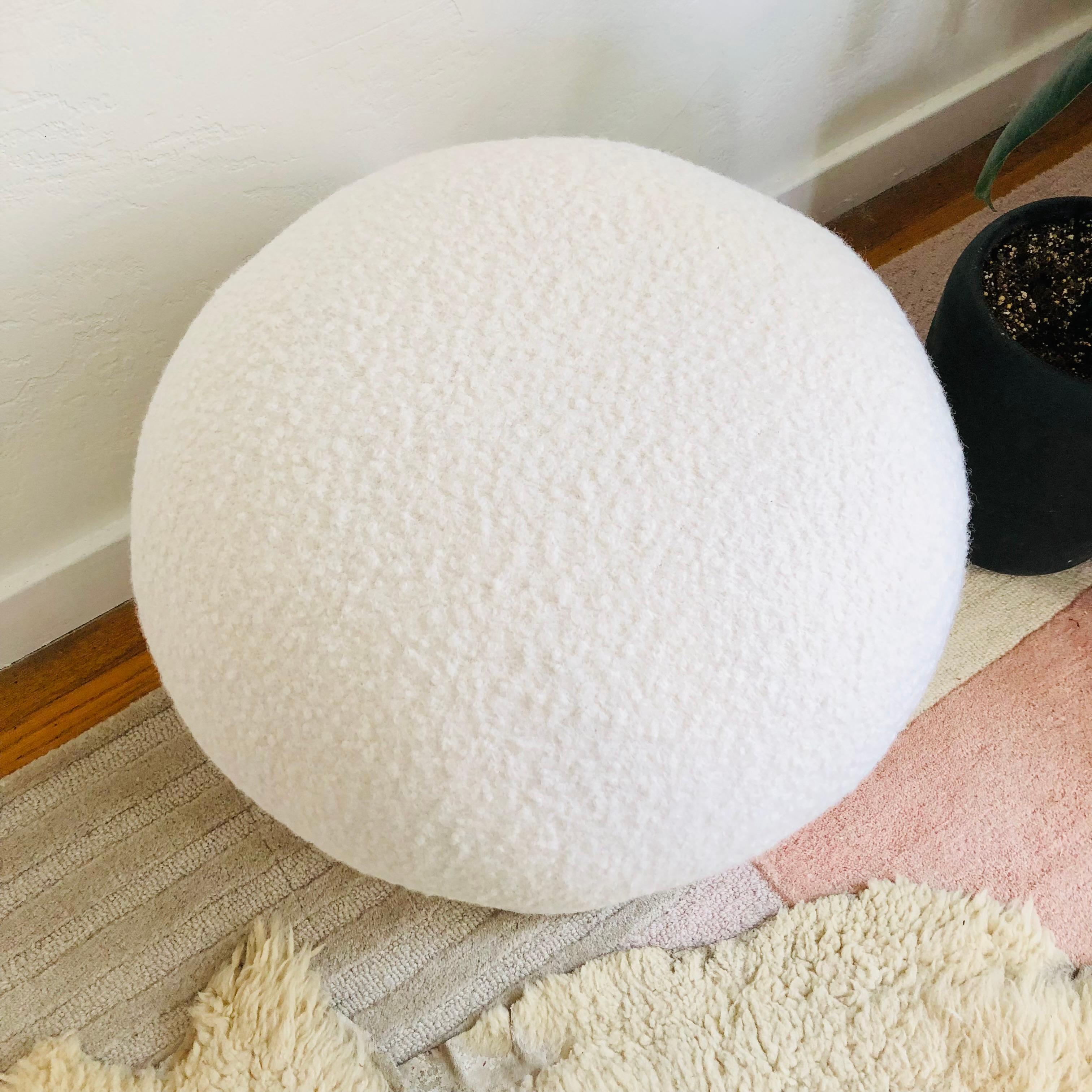 boucle mushroom stool