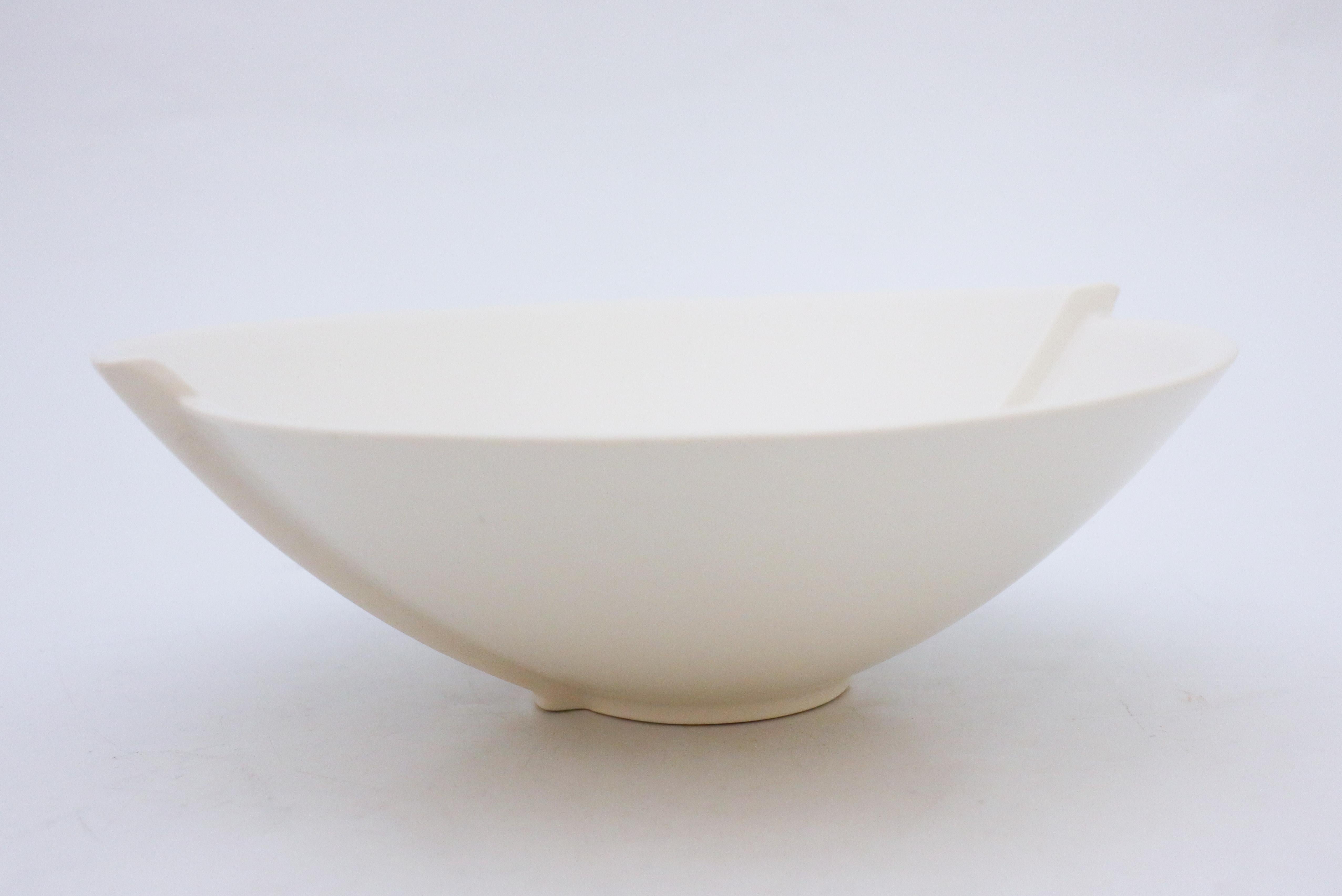 Scandinavian Modern White Bowl 