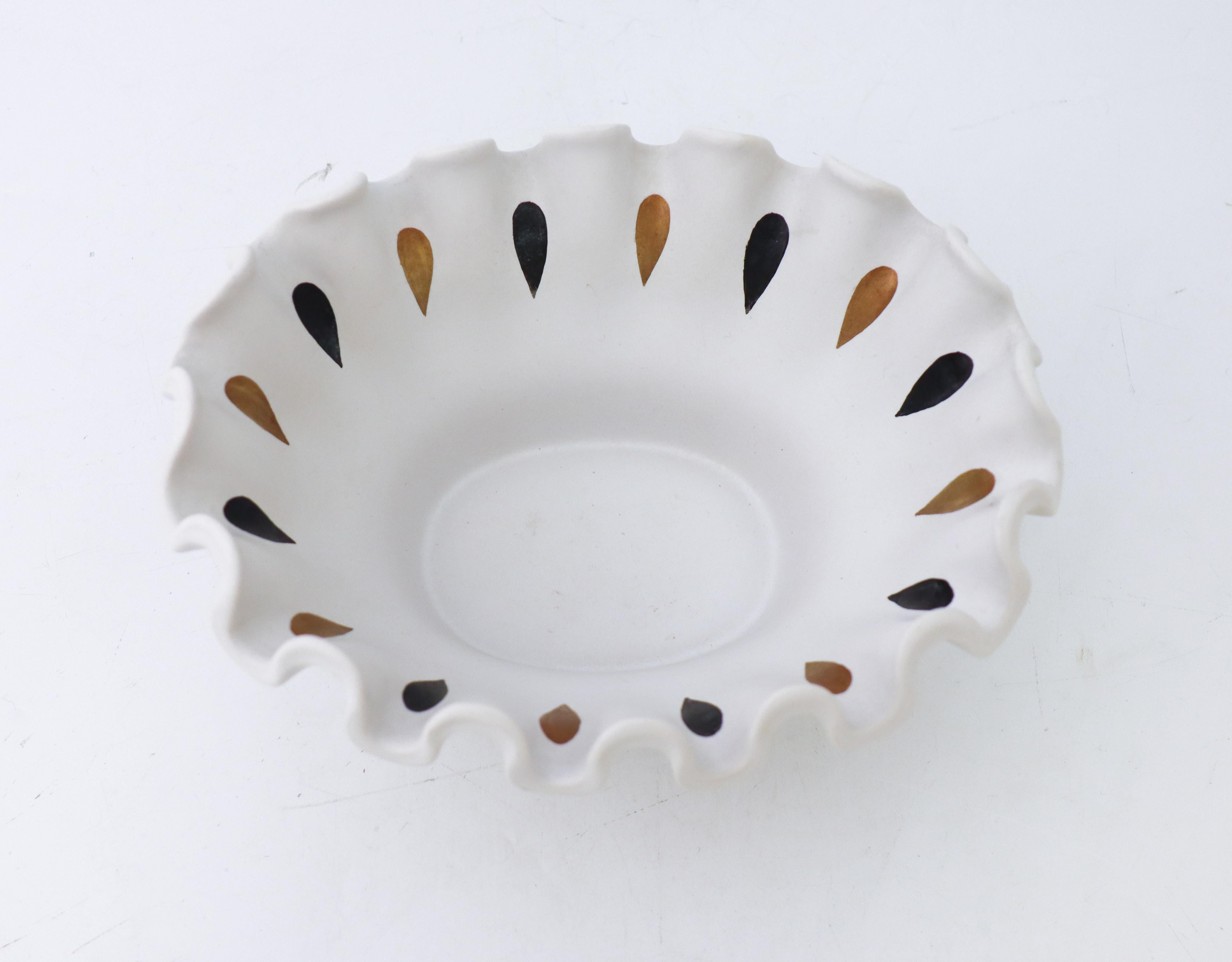 Scandinavian Modern White Bowl 