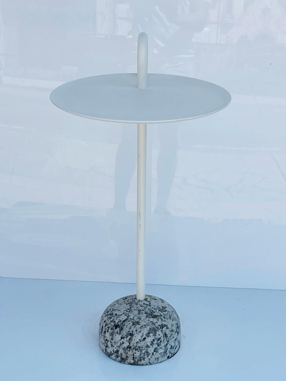 Mid-Century Modern White Bowler Side Table by Shane Schneck for HAY Furniture