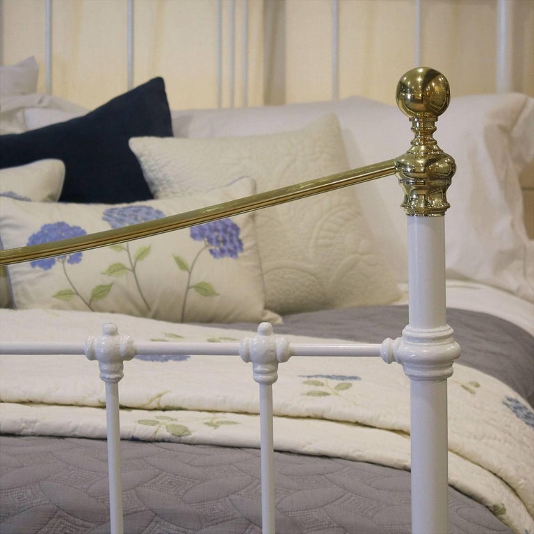 White Brass and Iron Bed, MSK48 at 1stDibs