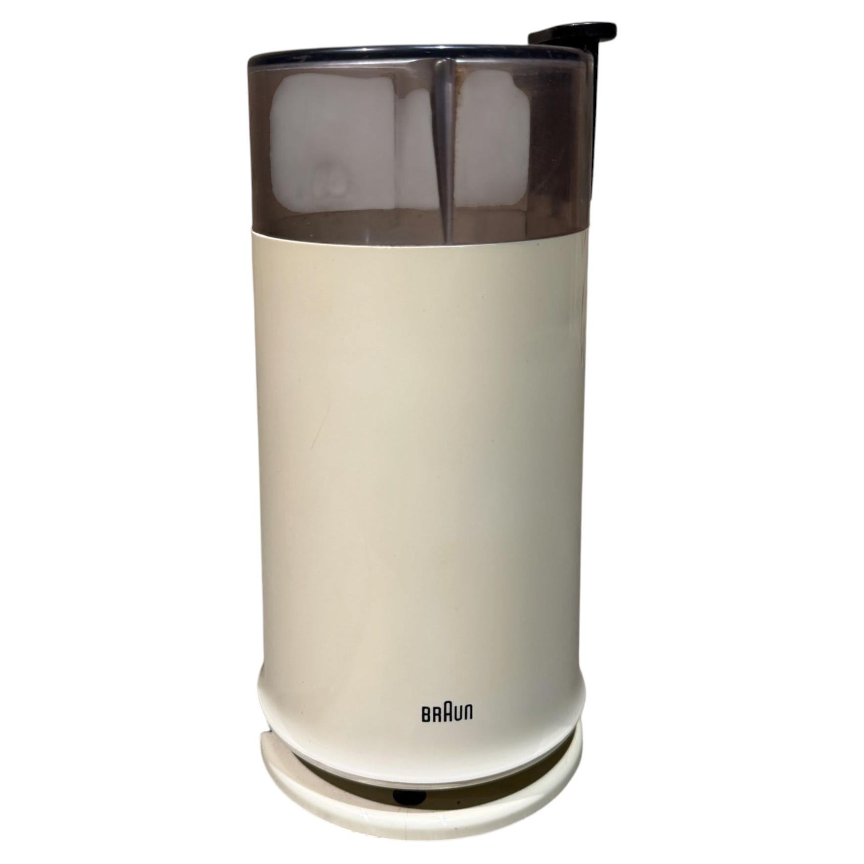 White Braun Ksm2 Coffee Grinder Reinhold Weiss Post-Modern Design For Sale