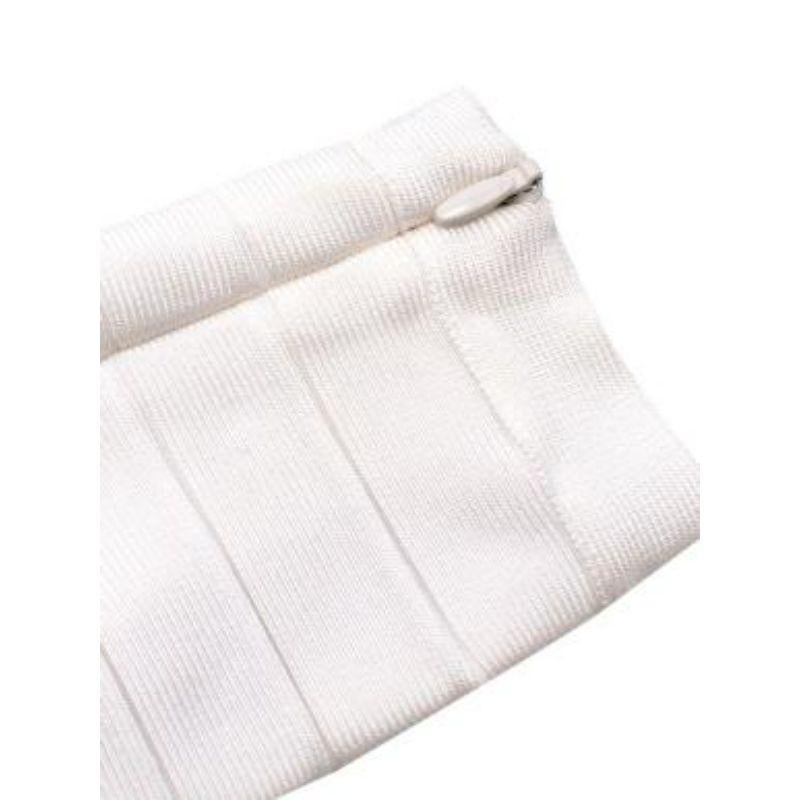 White Breanna Bandage Dress For Sale 3