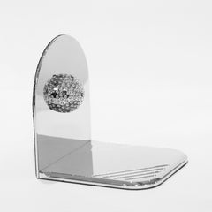 White Bronze Golfer Set of 2 Bookends