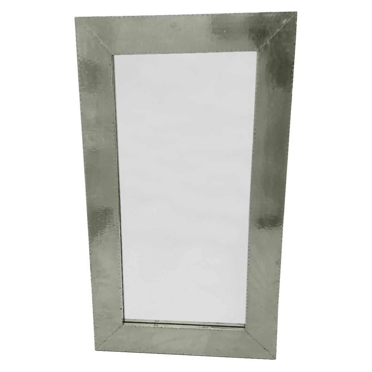 White Bronze Mirror Frame (26"), Metal Clad Wall Mirror