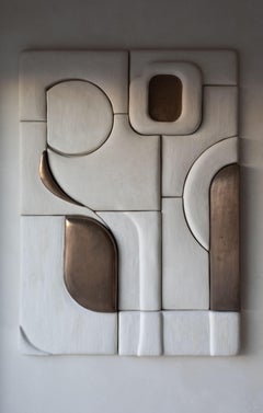 White Bronze Mural by Katrien Van Der Schueren