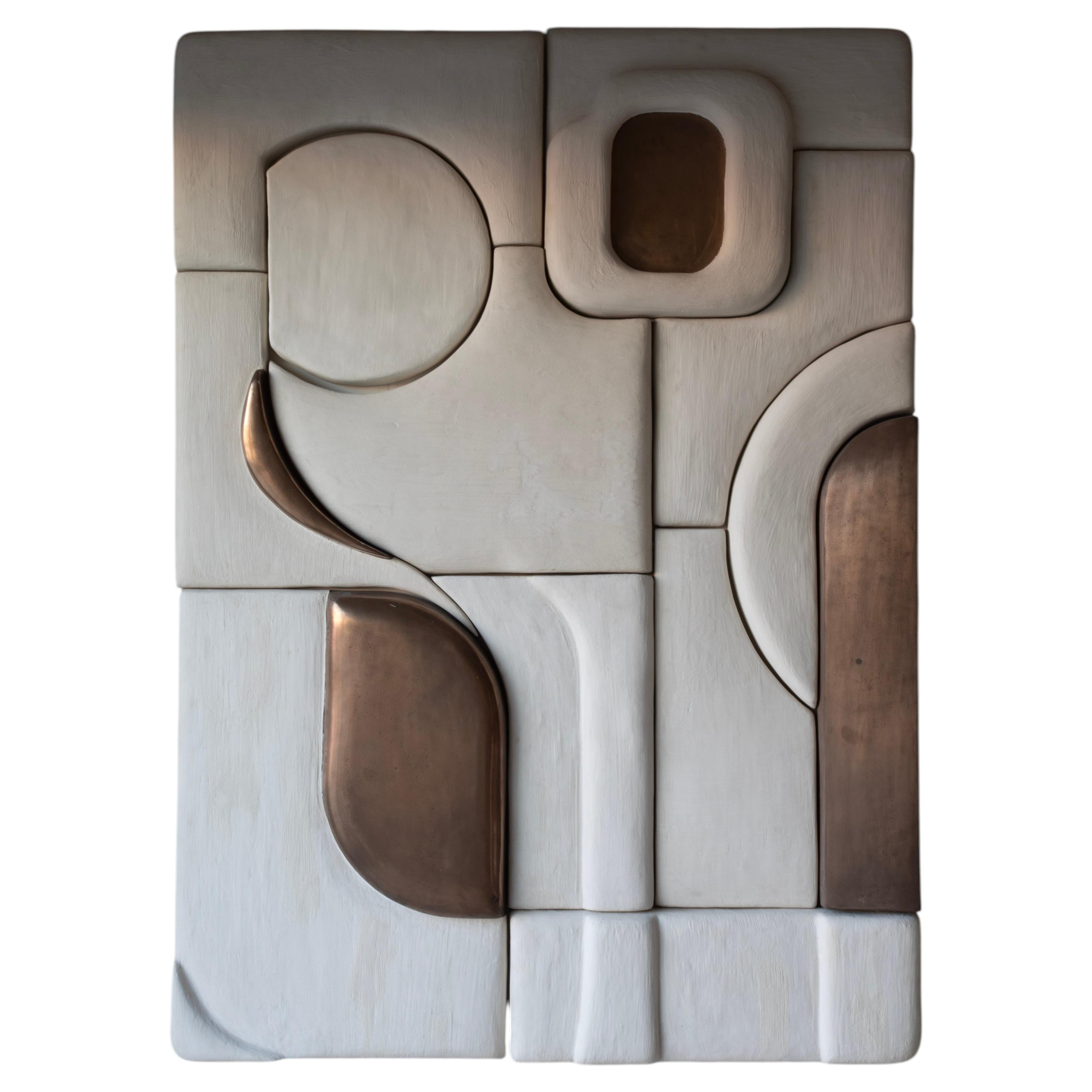 White Bronze Mural by Katrien Van Der Schueren