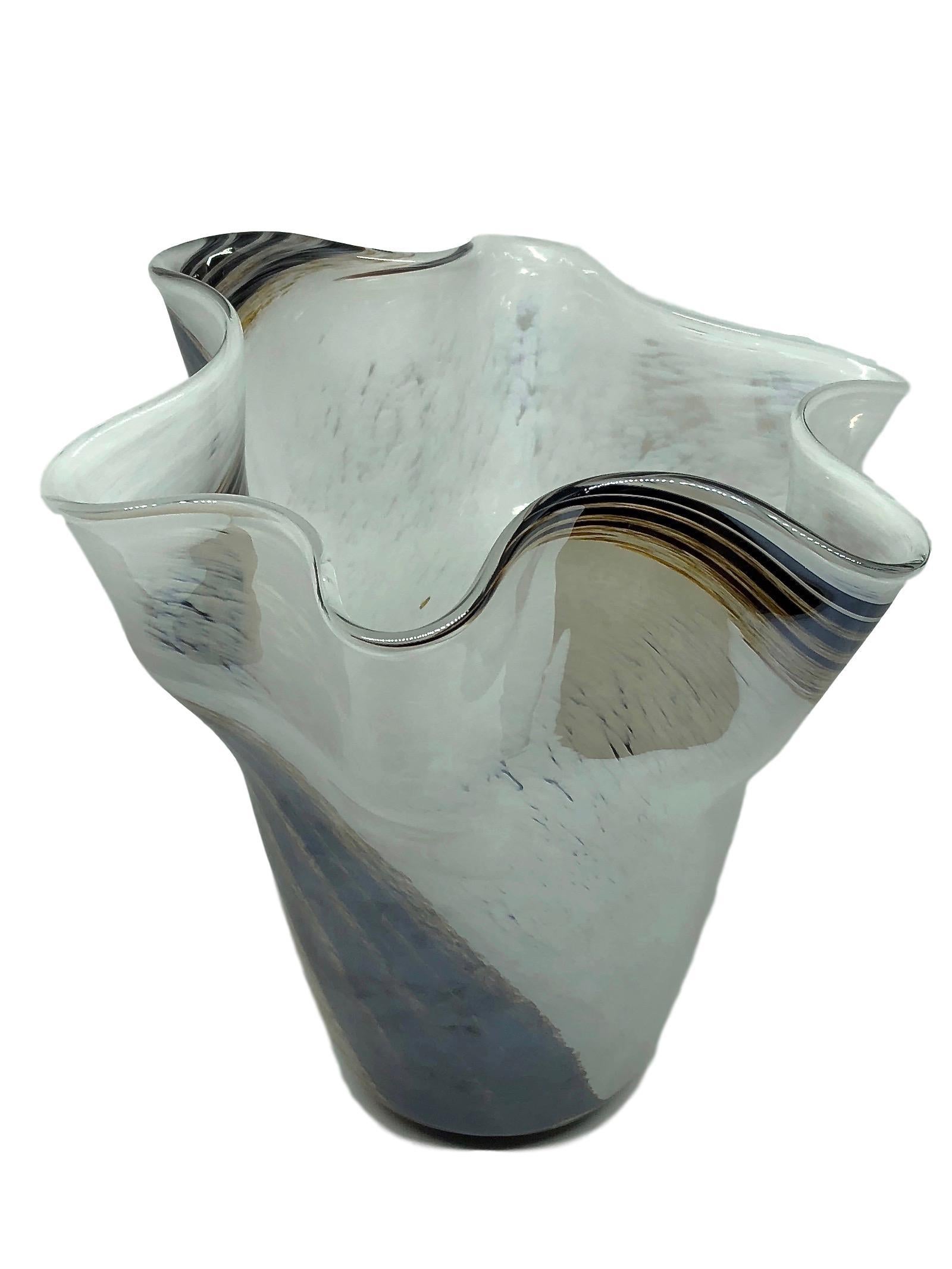 murano swirl glass vase